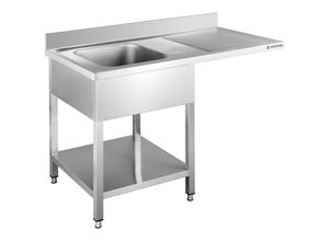 4255614800706 - Gastrohero - Spülzentrum Basic 12x6 mit 1 Becken links Gastronomiebedarf