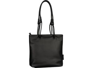 4255619900449 - TOM TAILOR Shopper Kunstleder uni für Damen schwarz