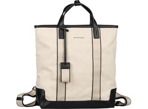 4255619913234 - TOM TAILOR Tagesrucksack Reißverschluss Canvas für Damen beige