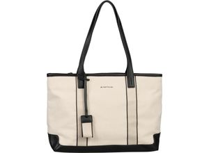 4255619913258 - TOM TAILOR Shopper Reißverschluss Anhänger für Damen beige