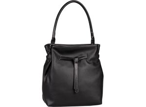 4255619914064 - TOM TAILOR Schultertasche Zugband Kunstleder für Damen schwarz