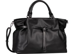 4255619914095 - TOM TAILOR Shopper Kunstleder Reißverschluss für Damen schwarz