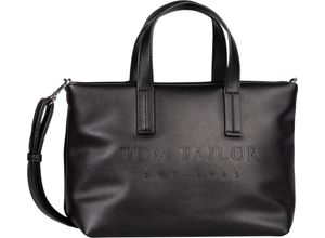 4255619914514 - TOM TAILOR Shopper Reißverschluss Logo-Prägung für Damen schwarz