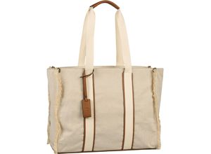 4255619914613 - TOM TAILOR Shopper Reißverschluss Anhänger für Damen beige