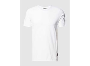 4255623477913 - T-Shirt in unifarbenem Design Modell AAMON BRUSHED