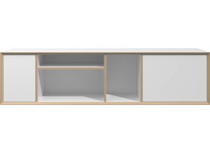 4255623603725 - Lowboard MÜLLER SMALL LIVING VERTIKO WIDE Sideboards Gr B H T 148 cm x 37 cm x 35 cm weiß (weiß birke) Sideboard Lowboards passend zur Serie »VERTIKO«