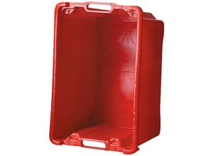 4255630531448 - Mehrzweck Lager-& Transportkiste für Lebensmittel geeignet geschlossen HxBxT 31x56x35cm in Rot - Rot