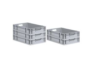 4255630536481 - Proregal-aufbewahrung Für Profis - SparSet 5x Eurobox NextGen Grip HxBxT 12x40x60cm 23 Liter Griffe offen Glatter Boden Eurobehälter Transportbox