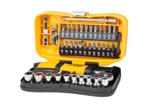 4255630580651 - PROREGAL Schraubendreher bit- und Steckschlüsselsatz Set 39Stück 24bit 10 Sockets 3 Handls 1 Ratschengriff 1 s