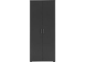 4255630596997 - Möbelpartner Aktenschrank Hippo Large HxBxT 200x80x41cm 5 Fächern & 2 Flügeltüren Anthrazit - Anthrazit