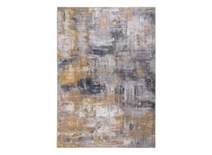 4255633507785 - Teppich pfegeleicht Kurzflor Grau-Gelb 170 x 120 x 07 cm 4255633507785 - Teppich pfegeleicht Kurzflor Grau-Gelb 170 x 120 x 07 cm