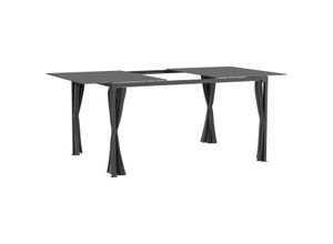 4255633516312 - Pergola 345 x 295m Gartenpavillon mit Ausziehbarem Dach Stahl+Alu