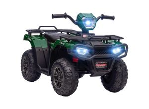 4255633516831 - Elektro Kinderquad Elektro-Quad mit led und Musik Elektroauto Kinderfahrzeug für Kinder ab 3 Jahren Kindermotorrad Schwarz+Grün 88 x 45 x 50 cm