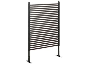 4255633518033 - Gartenzaun mit Spreizschrauben braun 93L x 22B x 150H cm