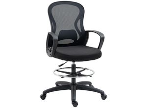 4255633536778 - Bürostuhl Ergonomischer Zeichenstuhl mit verstellbarer Fußstütze 103-123 cm Höhenverstellbarer Computerstuhl Drehstuhl Arbeitsstuhl mit Rollen