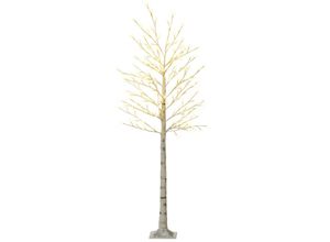 4255633537546 - Homcom - led Baum Lichterbaum Kirschbaum mit 180 LEDs 3 Helligkeitsstufen 180 cm Baumlicht Kunstbaum mit Beleuchtung Weihnachtsdeko Osterdeko