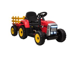 4255633539083 - Elektrischer Traktor mit Anhänger Kinder Aufsitztraktor mit Fernbedienung Kinder Elektroauto mit MP3 Funktion Kinderfahrzeug mit Scheinwerfer