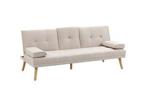 4255633540416 - Schlafsofa als 3-Sitzer (Farbe beige)