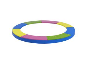 4255633541659 - SPORTNOW Trampolinrandabdeckung mit UV-Schutz bunt Ø244 x 30H cm