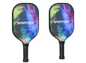 4255633543110 - SPORTNOW Pickleball-Schläger Set mit Tasche und Bällen bunt 40L x 20B x 15H cm