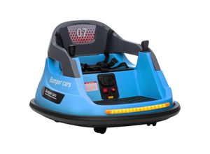 4255633546333 - Autoscooter Kinder Elektrofahrzeug mit Musik LED-Lichte 3 km h Blau