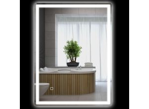 4255633549884 - Badspiegel Dimmbar Badezimmerspiegel 80 x 60 cm Lichtspiegel mit Touchschalter Memory-Funktion beschlagfreier Wandspiegel Wasserdicht - Homcom