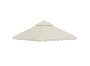 4255633557421 - Pavillondach mit Doppelstockdach weiß 295L x 295B x 146H cm