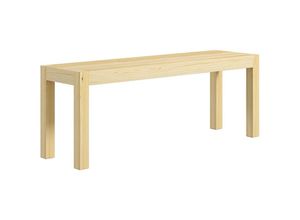 4255633558817 - Homcom - Sitzbank 2-Sitzer Holzbank Küchenbank im Landhaus-Stil Essbank für Wohnzimmer Küche Eingang Kiefernholz bis 240 kg belastbar 120 x 33