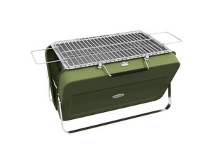 4255633561480 - Tischgrill im Koffersystem grün 47L x 30B x 28H cm