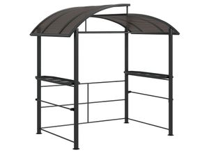 4255633564238 - Pergola mit 2 Ablagen dunkelgrau 240L x 150B x 230H cm