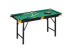 4255633566683 - SPORTNOW Billardtisch 46ft klappbar 140 x 63 x 55-75cm Tischbillard mit Zubehör