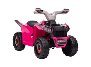 4255633568038 - Homcom - Elektro Kinderquad Mini Elektroquad mit Vorwärts- Rückwärtsfunktion 6 v Elektrofahrzeug für Kinder 15-3 Jahre 25 km h Rosa