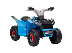 4255633568052 - Homcom - Elektro Kinderquad Mini Elektroquad mit Vorwärts- Rückwärtsfunktion 6 v Elektrofahrzeug für Kinder 15-3 Jahre 25 km h Blau