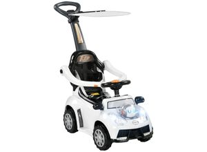 4255633579966 - Aiyaplay - Rutschauto Rutscher Kinderauto Kinderfahrzeug Schub- und Haltestange mit Rückenlehne Schutzbügel Lauflernhilfe für Kinder 12-36 Monate