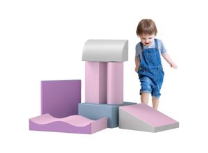 4255633580665 - Bausteinset 7er-Set Schaumstoff Bausteine für 1-3 Jahre alt Kinder