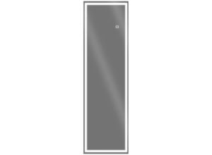 4255633581952 - Homcom - Wandspiegel 120 x 40 cm Ganzkörperspiegel mit LED-Beleuchtung 3 Lichtbarben rechteckiger Spiegel mit Touch-Schalter Memory-Funktion für