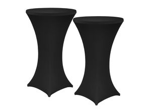 4255636627374 - NYVI Stehtischhusse NYVIGala - Elastische Stretchhusse für Stehtische & Bistrotische FarbeSchwarz GrößeØ 80-85 cm - 2er Set