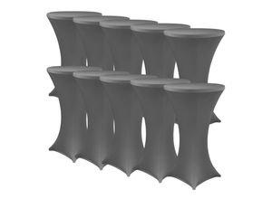 4255636627565 - NYVI Stehtischhusse NYVIGala - Elastische Stretchhusse für Stehtische & Bistrotische FarbeAnthrazit GrößeØ 70-75 cm - 10er Set