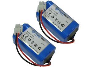 4255644407463 - Trade-shop - 2x Li-Ion Staubsauger-Akku 148V   2600mAh Ersatz für Ecovacs 4ICR19 65 BL7402A INR18650-M26-4S1P iLife PX-B020 Zaco 501929