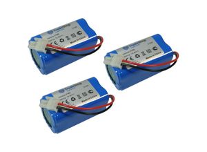 4255644407524 - Trade Shop - 3x Trade-Shop Li-Ion Staubsauger-Akku 148V   2600mAh Ersatz für Ecovacs 4ICR19 65 BL7402A INR18650-M26-4S1P iLife PX-B020 Zaco 501929