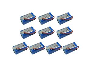 4255644407708 - Trade-shop - 10x Li-Ion Staubsauger-Akku 148V   2600mAh Ersatz für Ecovacs 4ICR19 65 BL7402A INR18650-M26-4S1P iLife PX-B020 Zaco 501929