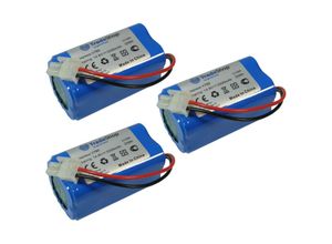 4255644409672 - Trade-shop - 3x Li-Ion Staubsauger-Akku 148V   2200mAh Ersatz für Ecovacs 4ICR19 65 BL7402A INR18650-M26-4S1P iLife PX-B020 Zaco 501929