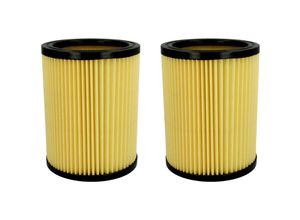 4255644471280 - Trade-shop - 2x Faltenfilter   Rundfilter   Lamellenfilter   Patronenfilter kompatibel mit Hitachi wde 1200 wde 1200M wde 3600 Staubsauger