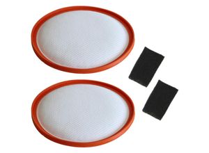 4255644471785 - Filter-Set (2x Motorschutzfilter + 2x Vormotorfilter) kompatibel mit Dirt Devil Centec2 PowerCyclone Rebel Staubsaugern ersetzt 2288002 - Trade-shop