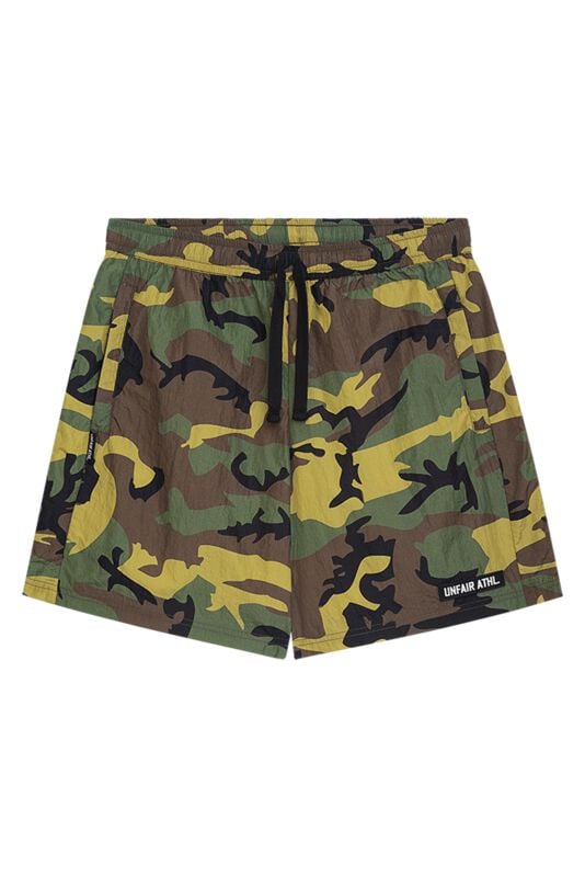 4255659668781 - Unfair Athletics DMWU Crushed Jungle Camo Shorts Short camouflage oliv in S