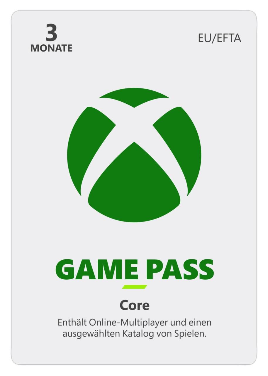 4255663342790 - Xbox Game Pass Core 3 Monate ESD Download