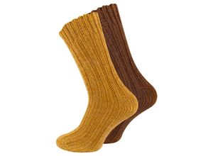 4255664208309 - Cotton Prime® 4 Paar Woll-Stricksocken mit ALPAKA Unisex Alpakasocken