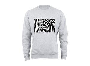 4255664209726 - Cotton Prime® Sweatshirt Black & White Zebra Eye