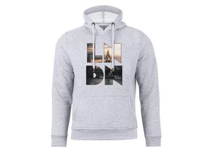 4255664213525 - Cotton Prime® Hoodie Skyline London - Weltenbummler Kollektion