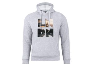 4255664224507 - Cotton Prime® Hoodie Skyline London - Weltenbummler Kollektion